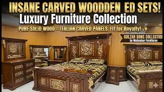 INSANE Carved Wooden Bed Sets! Luxury Furniture Collection 👑