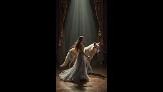 A Lady performs amazing fusion dance with a wolf  #magic #agt #agtreaction #dance #americagottalent