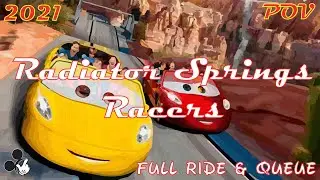 Radiator Springs Racers Full Ride & Queue Experience at Cars Land, DCA HD POV 2021