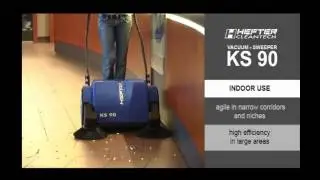 Walk behind sweeper battery operated KS90 HEFTER cleantech