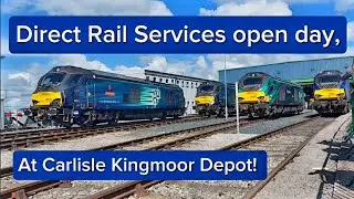 Direct Rail Services open day at Carlisle Kingmoor Depot. with 57s, 66s, 68s, and 88s!