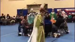 new years powwow, ethete wyoming- women&rsquo;s fancy shawl exib (day 2 / crow hop): kiauna shongutsie