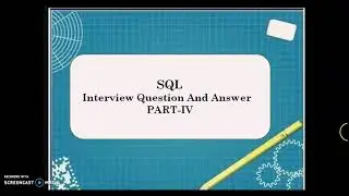 sql interview question and answer in hindi|part-IV