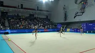 ACS Ritmic Aly Gym Junioare III   Ansamblu R1 WA Campionatul Național de Ansambluri   Gimnastică Rit