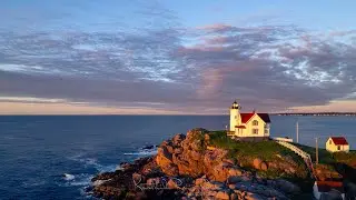 Nubble Lighthouse Cinematic Drone footage