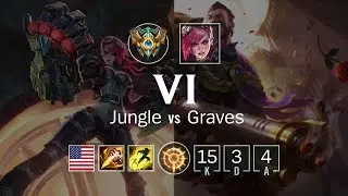 Vi Jungle vs Graves - NA Challenger Patch 8.8