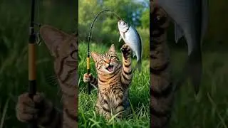 Cat Foodie Kam Tsai's Fresh Fish Cooking Show #catcookingfood   #catofyoutube   #funnycats