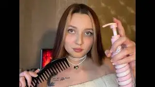 РАСЧЕСЫВАЮ ТВОИ ВОЛОСЫ 🤲 МАССАЖ ЛИЦА 🤩 I COMB YOUR HAIR  FACIAL MASSAGE