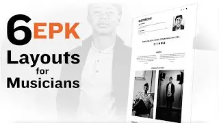 6 EPK Layouts for Musicians