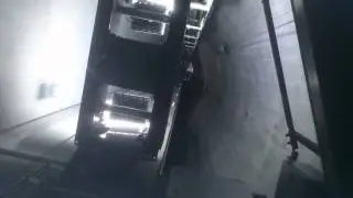 Lift in Donauturm - Donau Tower in Vienna, Austria