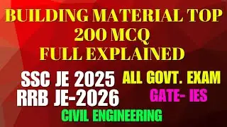 Building material top 200 questions for ssc and rrb je 
