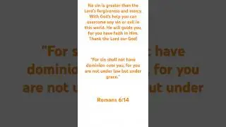 Romans 6:14 #thebible #verse #romans