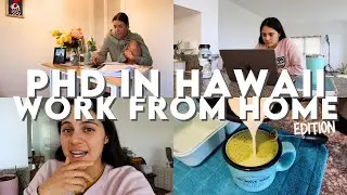 phd in hawaii 🌺: a day in the life of a phd student (work from home) 💻 | phd vlog