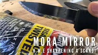 Mirror Polishing a Mora Bushcrat Black using KME system