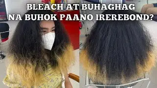 REBOND + COLOR + BRAZILLIAN hair tutorial step by step ( CLIENT FROM QUEZON CITY)