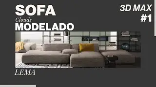 COMO MODELAR UN SOFA  3D Max Guía  Paso a Paso 🎈​