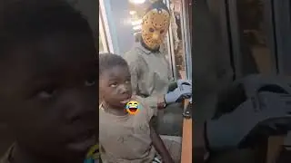 Jason and Michael Myers sitting next to kids at Burger King