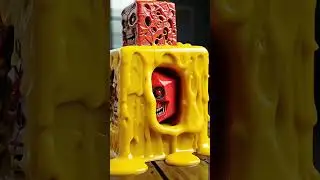He melts&hellip; just to reveal who&rsquo;s hiding inside 😱🫠 #HorrorCartoon #3DMonster #CreepyLoop
