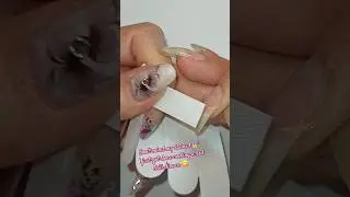 Using silk wraps to fix my cracked nail 💅  #brokennail #silkwrap #nailart #nails #subscribe
