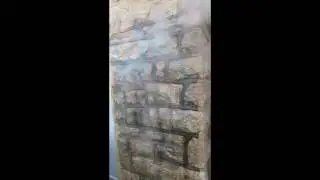 Taginator graffiti remover takes paint off of stone.