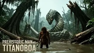 Epic Showdown: Prehistoric Man vs Titanoboa - Survival of the Fittest
