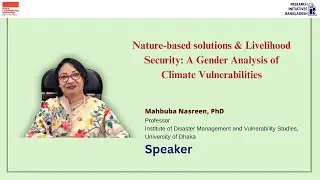 Nature-based Solutions & Livelihood Security: A Gender Analysis of Climate Vulnerabilities