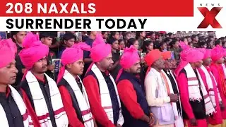 Historic Day in Chhattisgarh: 208 Naxals Surrender & Join Mainstream