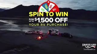 Spin-to-Win with Traveland RV in Airdrie & Grande Prairie AB.