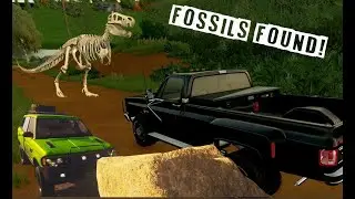 Digging for Dinosaur Bones on Our Off-Road Mudding Trip! |Farming Simulator 22