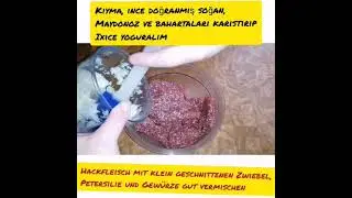 Hamburger saftig und lecker. Ohne Ei und Paniermehl