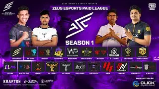 ZEUS ESPORTS $100 PAID LEAGUE | SEASON 1 #ISSL #TLQ #EQZ #GODZ #VE #pubgmobile