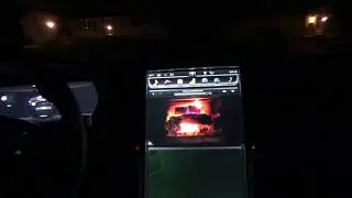 Камин Тесла для центрального экрана