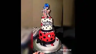 MIRACULOUS LOVER BIRTHDAY CAKE..🎂🎂 #miraculous #marinette #shorts #viral