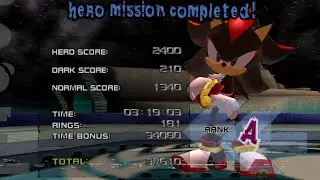 GUN Fortress (Hero) SPEEDRUN in 3:19.03 | Shadow the Hedgehog Reloaded 1.0