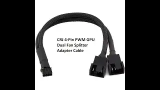 CRJ Electronics - GPU 4-Pin PWM Dual Fan Splitter