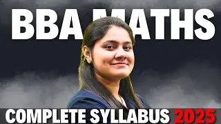 BBA Maths 2025|Complete Syllabus|Dream Maths