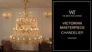 Victorian Masterpiece Double Height Chandelier | White Teak