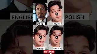 Tony Stark Vibes in Turkish, Swedish & Polish 🇹🇷🇸🇪🇵🇱. #polyglot #ironman #marvel