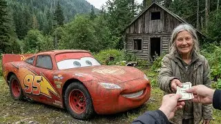 POV ASMR Car Restoration  2006 Lightning McQueen Forgotten in Mountain Forest Cabin &mdash;Bought for $300