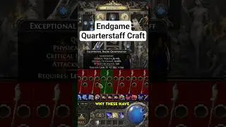 Endgame Quarterstaff Crafting Guide (Step by Step) by Diztoh #pathofexile2 #crafting #guide #shorts