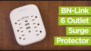 BN-LINK Outlet Extender, 6 Outlets with 3 USB Wall Charger(2.4A per Port)