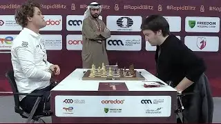 Magnus Carlsen vs. Teimour Radjabov / FIDE World Blitz 2025 / Round 13  last Game of Day 1