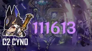 C2 Cyno / Kazuha w/ C0 Yelan / Dendro MC vs Flr 12-3-2 Algorithm, 24 seconds.