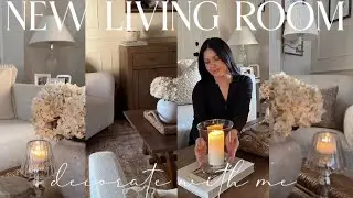 LIVING ROOM DECORATE WITH ME| NEW HOME DECOR| SALA DECORACION