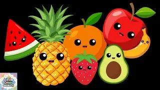 Dancing Fruits Sensory Video for Babies 🍍🍌 | Visual Stimulation & Calm Toddler Learning