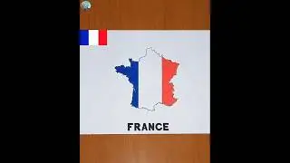 France map drawing 🇫🇷| How to draw France map #shorts #france #drawing #map #howtodraw #viral
