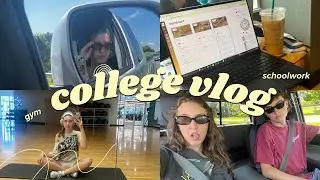 sophomore year of college mini-vlog | gym, schoolwork, and getting used to things 