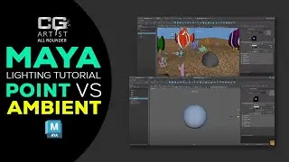 MAYA LIGHTING TUTORIAL POINT VS AMBIENT