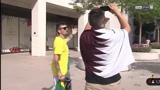 Mat&eacute;ria no BEIN SPORTS sobre brasileiros no Catar #FIFArabCup - Evento teste para a Copa do Mundo