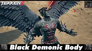Tekken 8 Devil Jin Black Demonic Body Mod |Arcade Run|